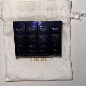 4 Dior mini lipsticks